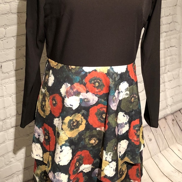 Hutch Tiered Long Sleeve Floral NWT Dress - Picture 8 of 8